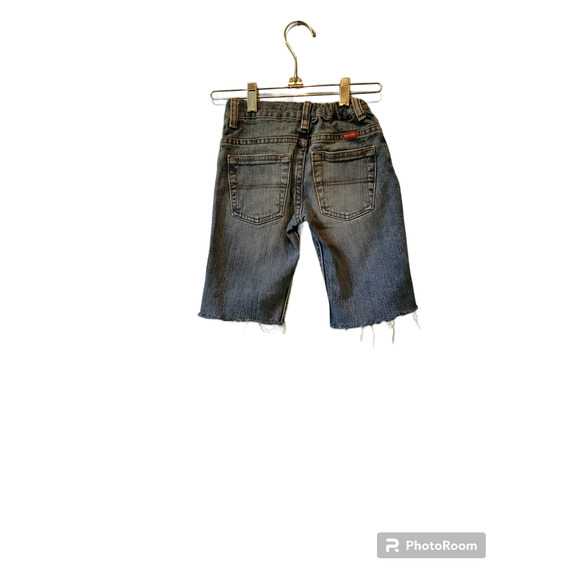 Wrangler Shorts Cutoff Boys Distressed Denim Cowboy Adjustable Waist Sz 5 R - Picture 4 of 4